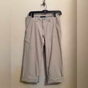 Marmot Convertible Hiking Pants XS Beige Lightweight Roll-Up Outdoor Pants